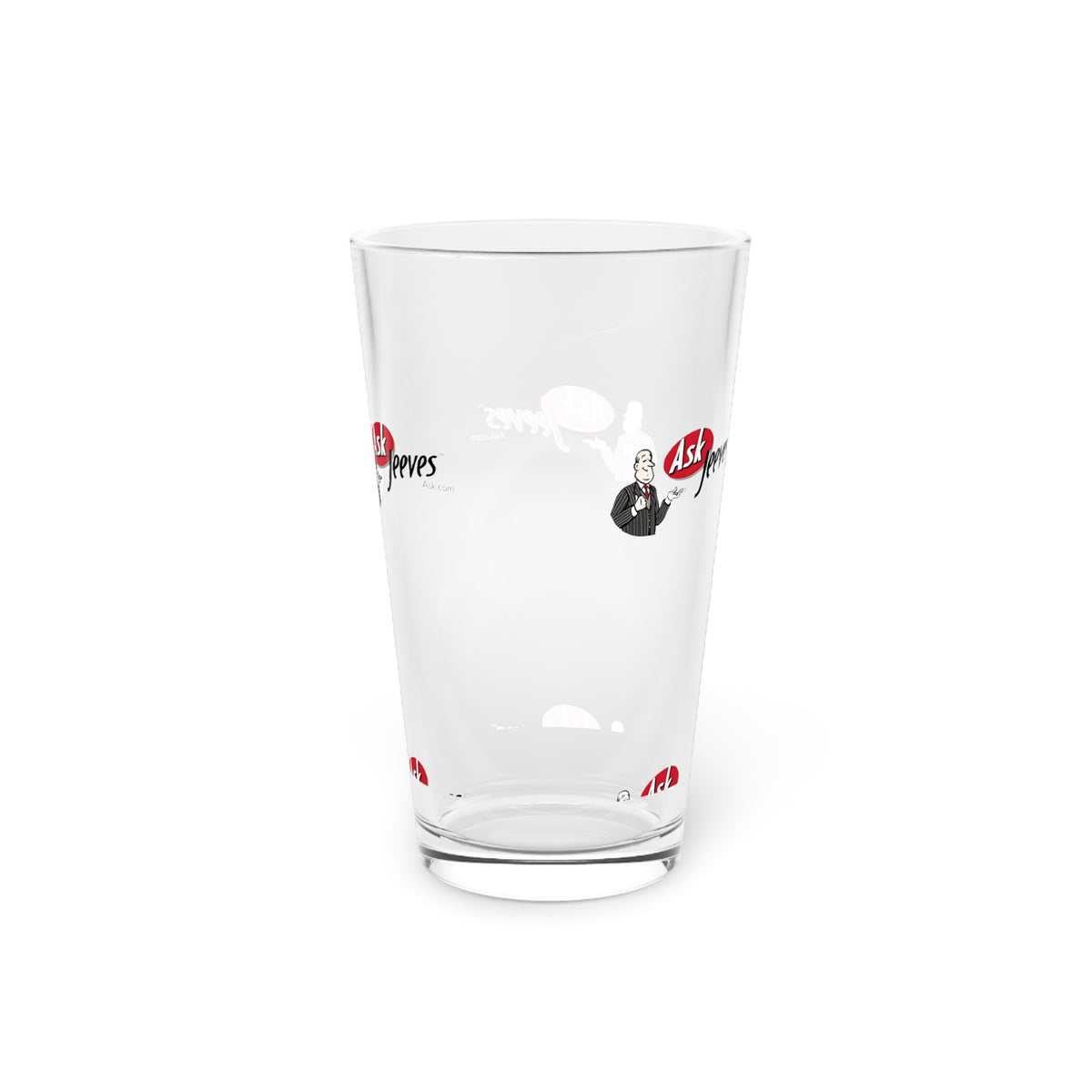 Ask Jeeves 16oz Pint Glass