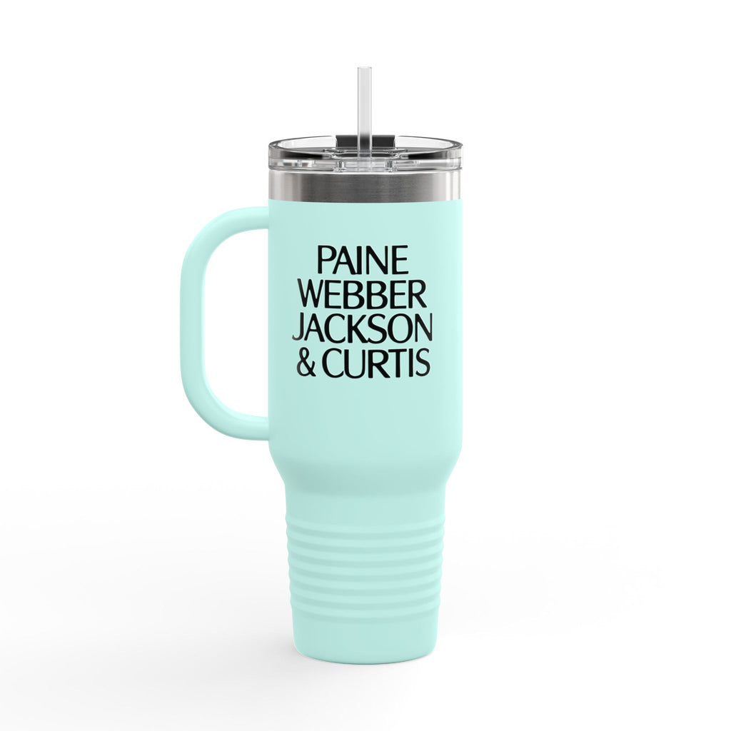 Paine Webber Jackson & Curtis 40oz Insulated Travel Mug Stainless Tumbler