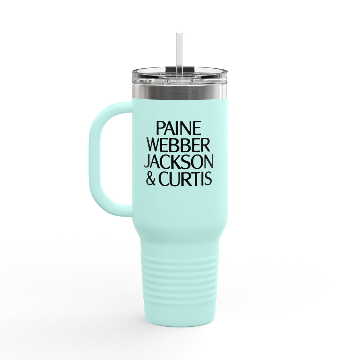 Paine Webber Jackson & Curtis 40oz Insulated Travel Mug Stainless Tumbler