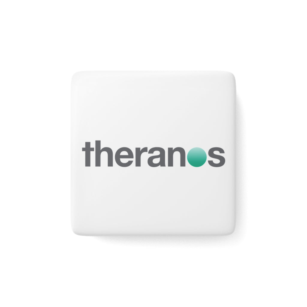 Theranos Inc. Square Porcelain Fridge Magnet