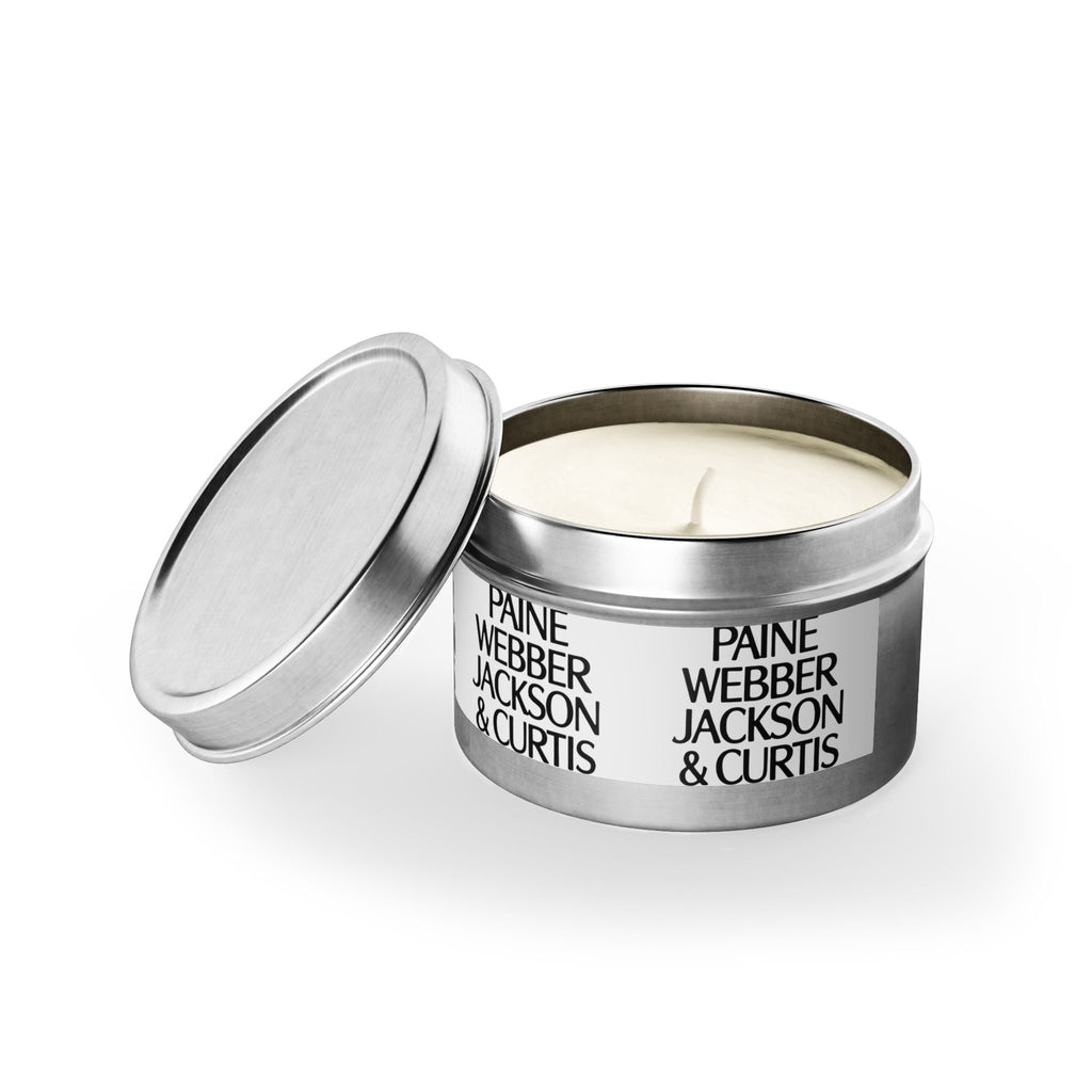 Paine Webber Jackson & Curtis Tin Candle