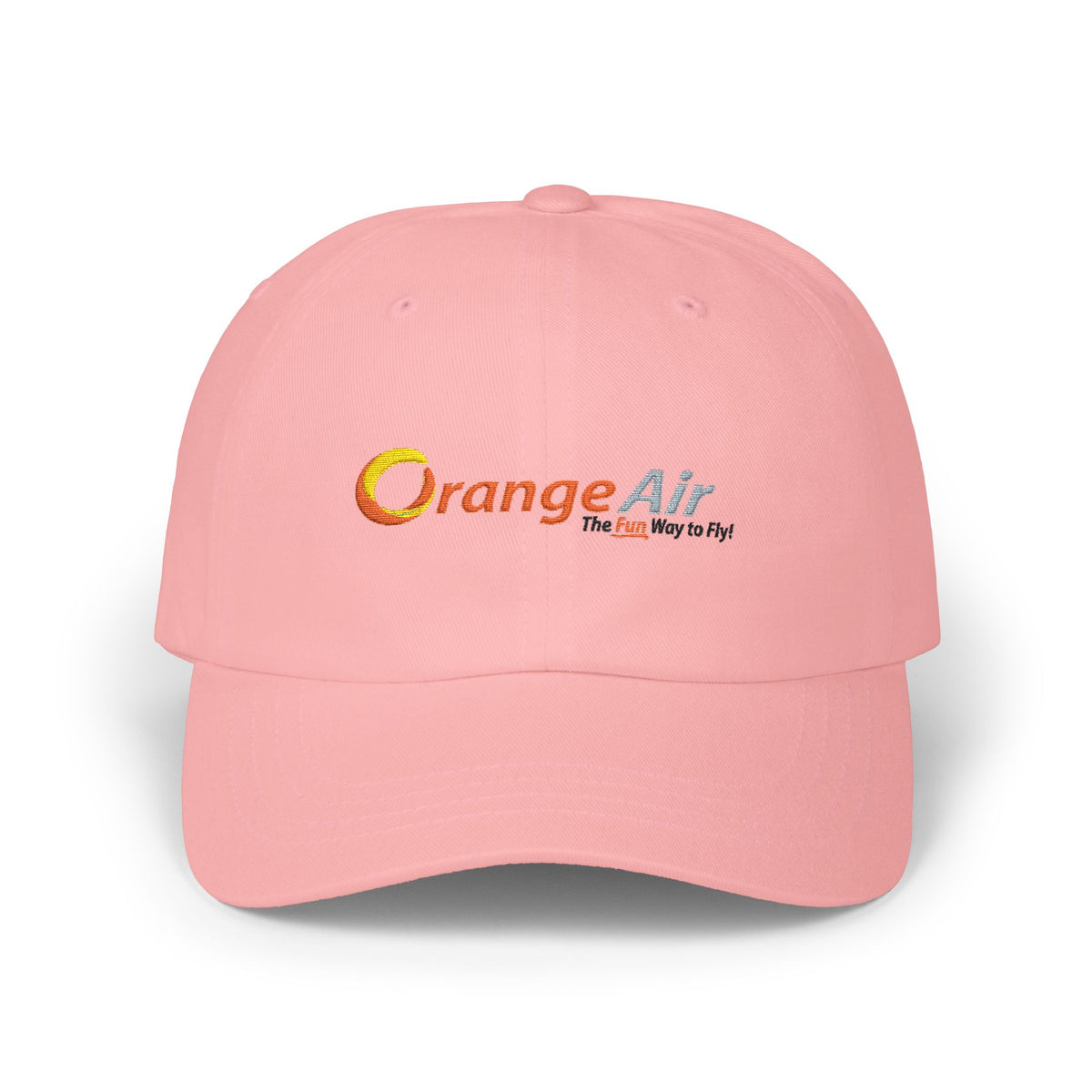 Orange Air Embroidered Dad Cap Hat