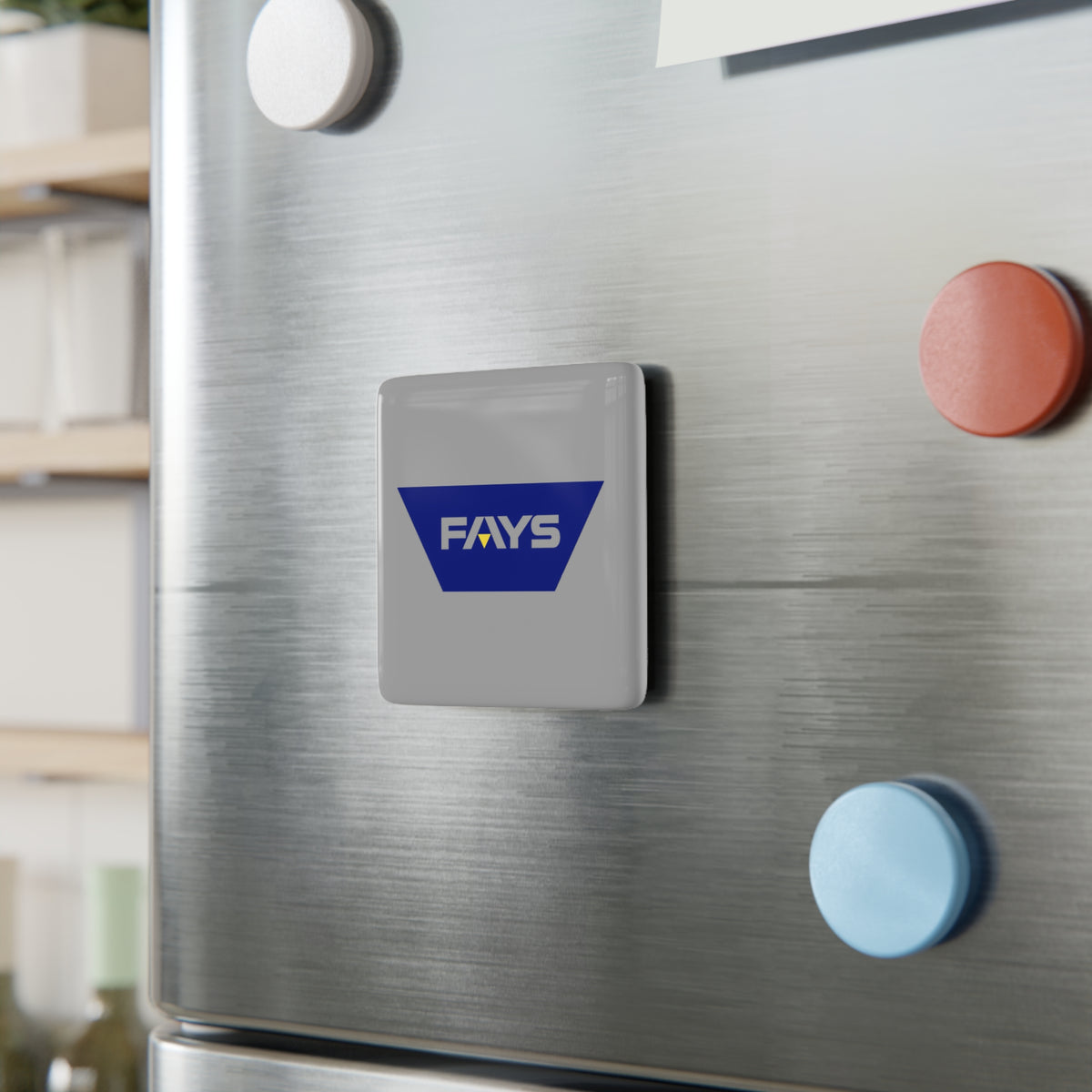 Fay's Drug Square Porcelain Fridge Magnet