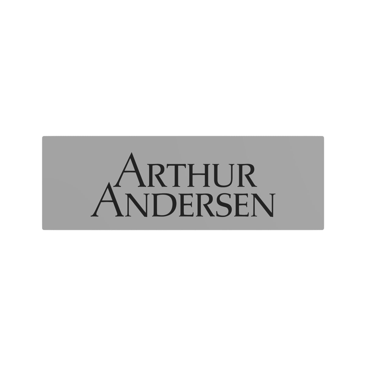 Arthur Andersen Metal Sign