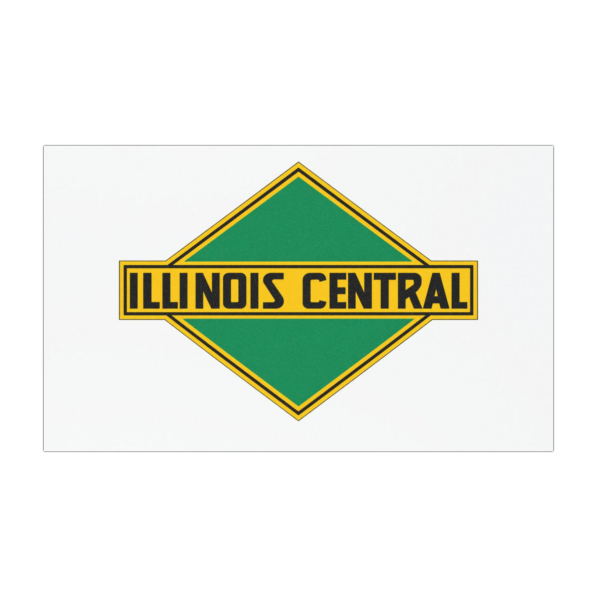 Illinois Central Railroad Car Magnet