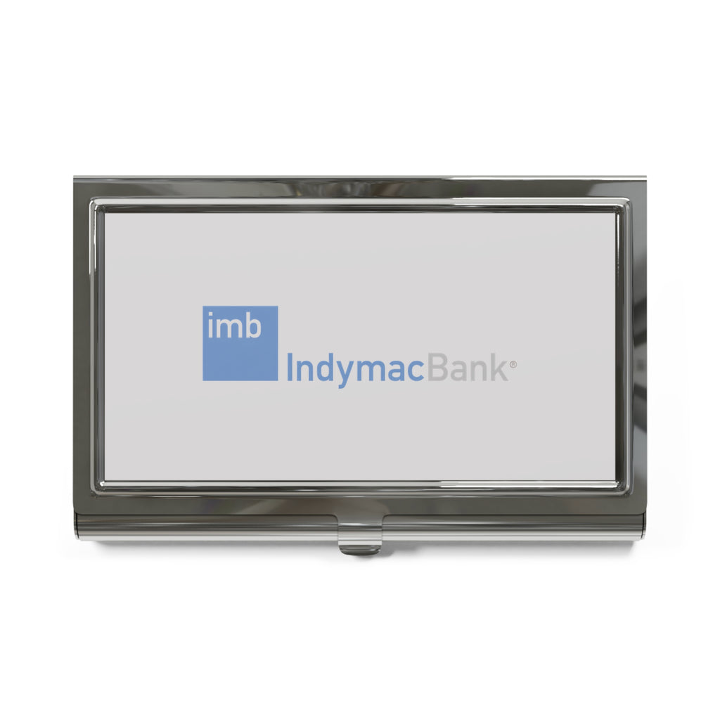 IndyMac Bank Metal Business Card Holder