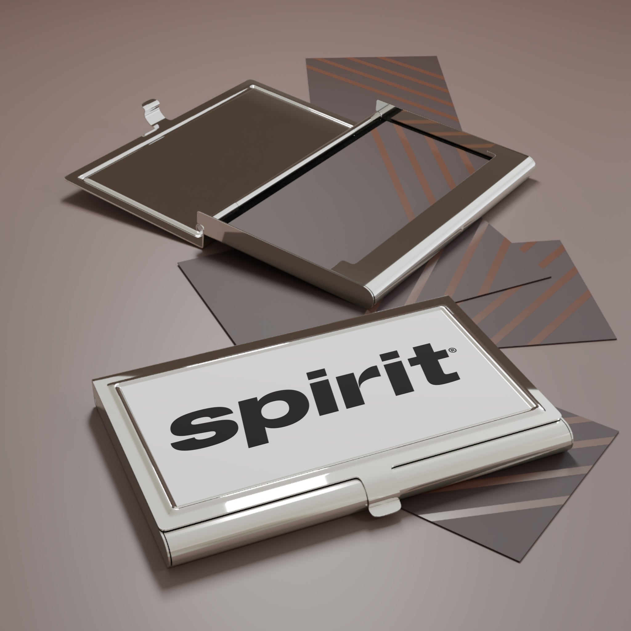 Spirit Airlines Metal Business Card Holder
