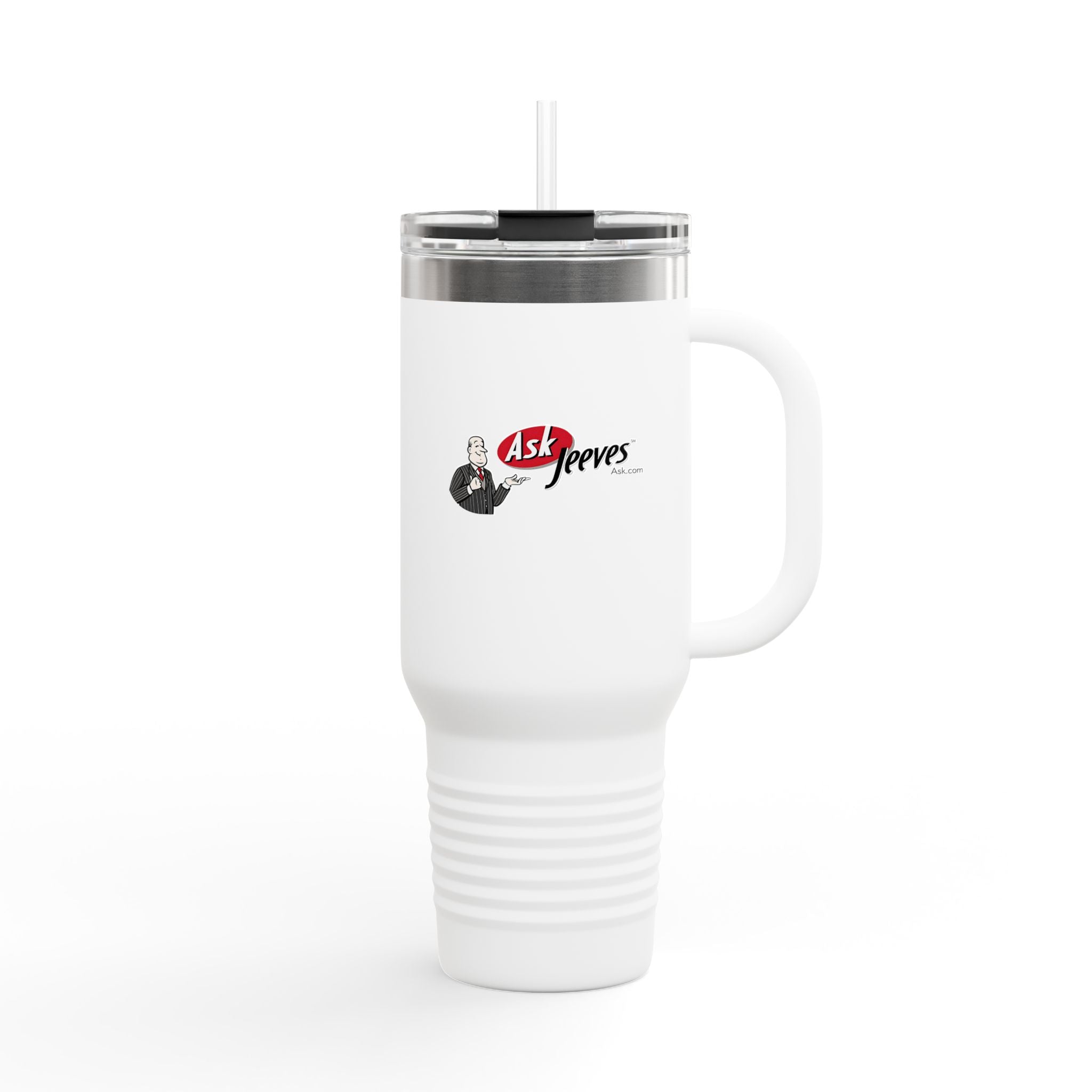 Ask Jeeves 40oz Insulated Travel Mug Stainless Tumbler