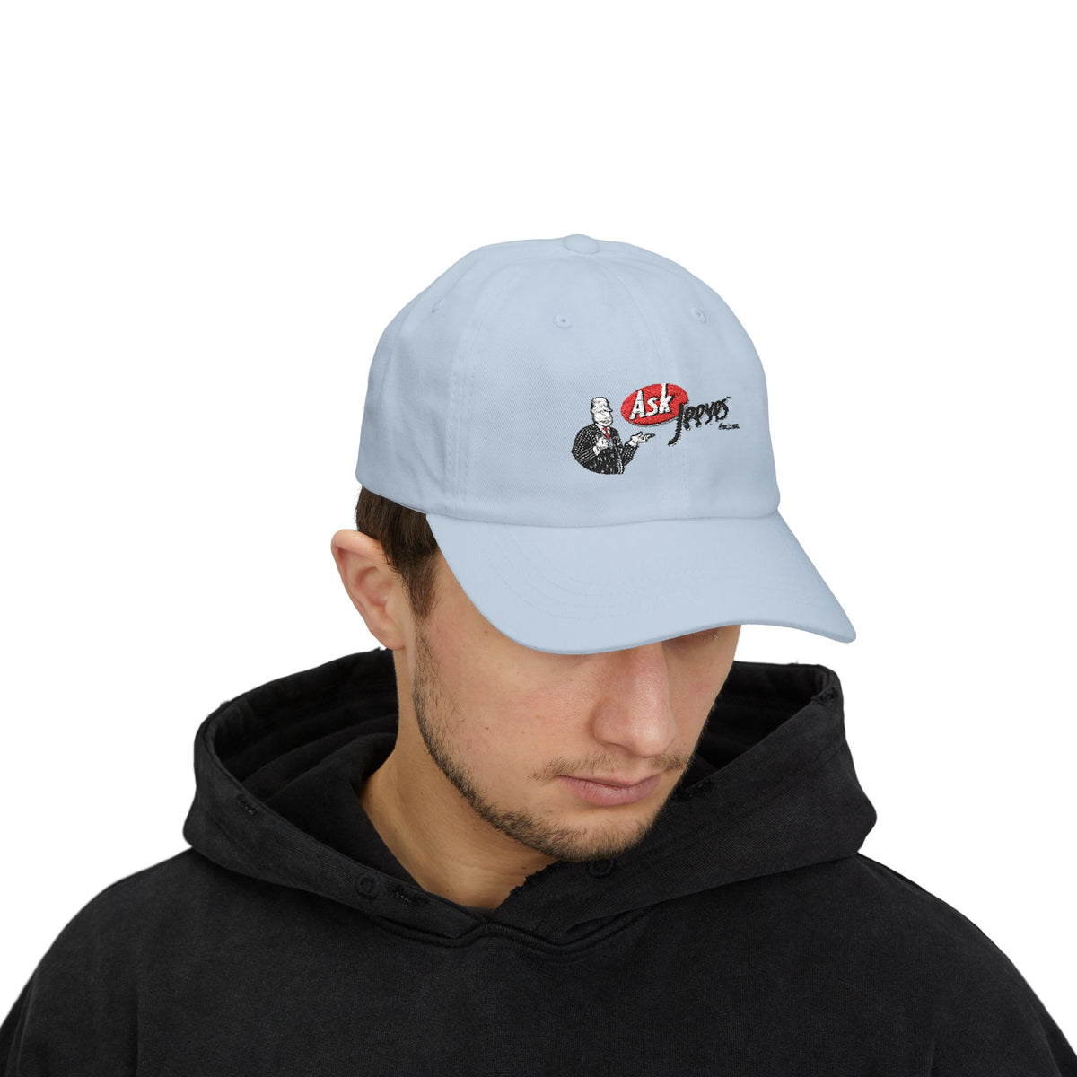 Ask Jeeves Embroidered Dad Cap Hat