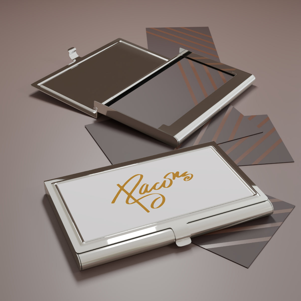 Bacon's Metal Business Card Holder