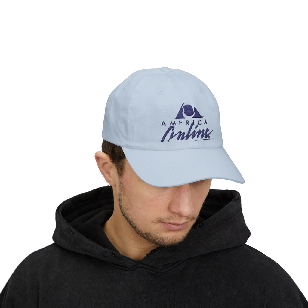 America Online (AOL) Embroidered Dad Cap Hat