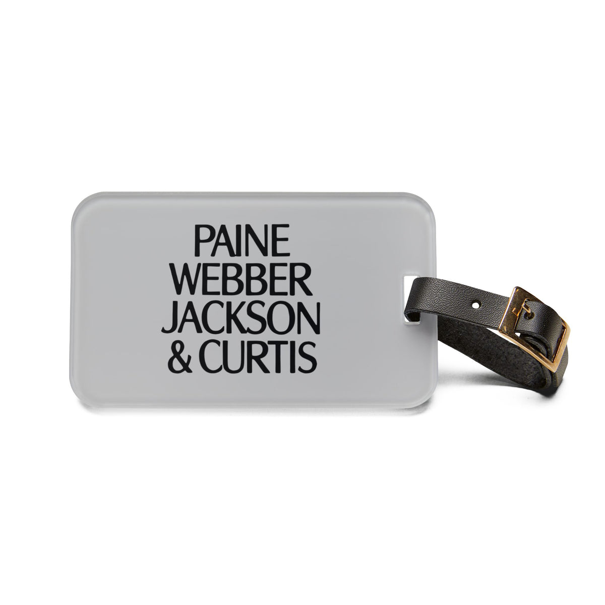Paine Webber Jackson & Curtis Luggage Tag