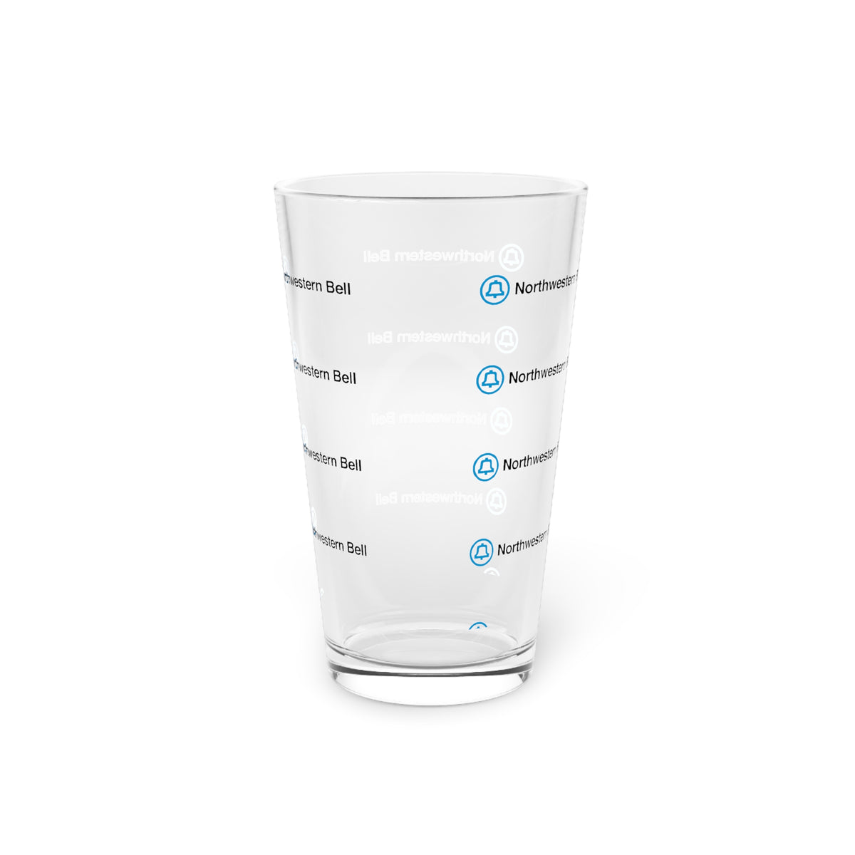 Northwestern Bell 16oz Pint Glass