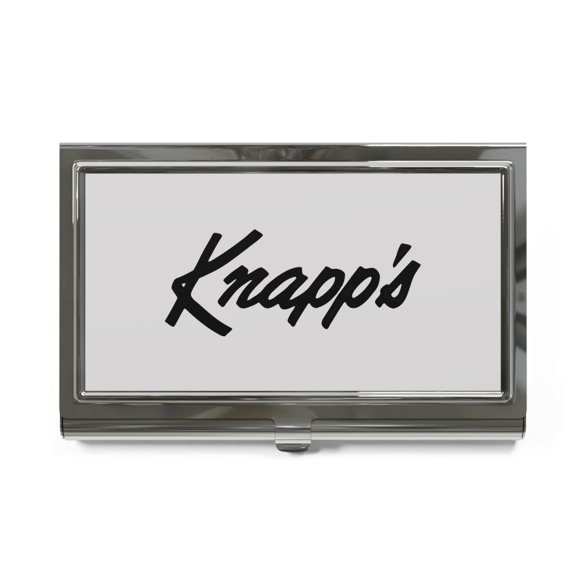J. W. Knapp Company Metal Business Card Holder