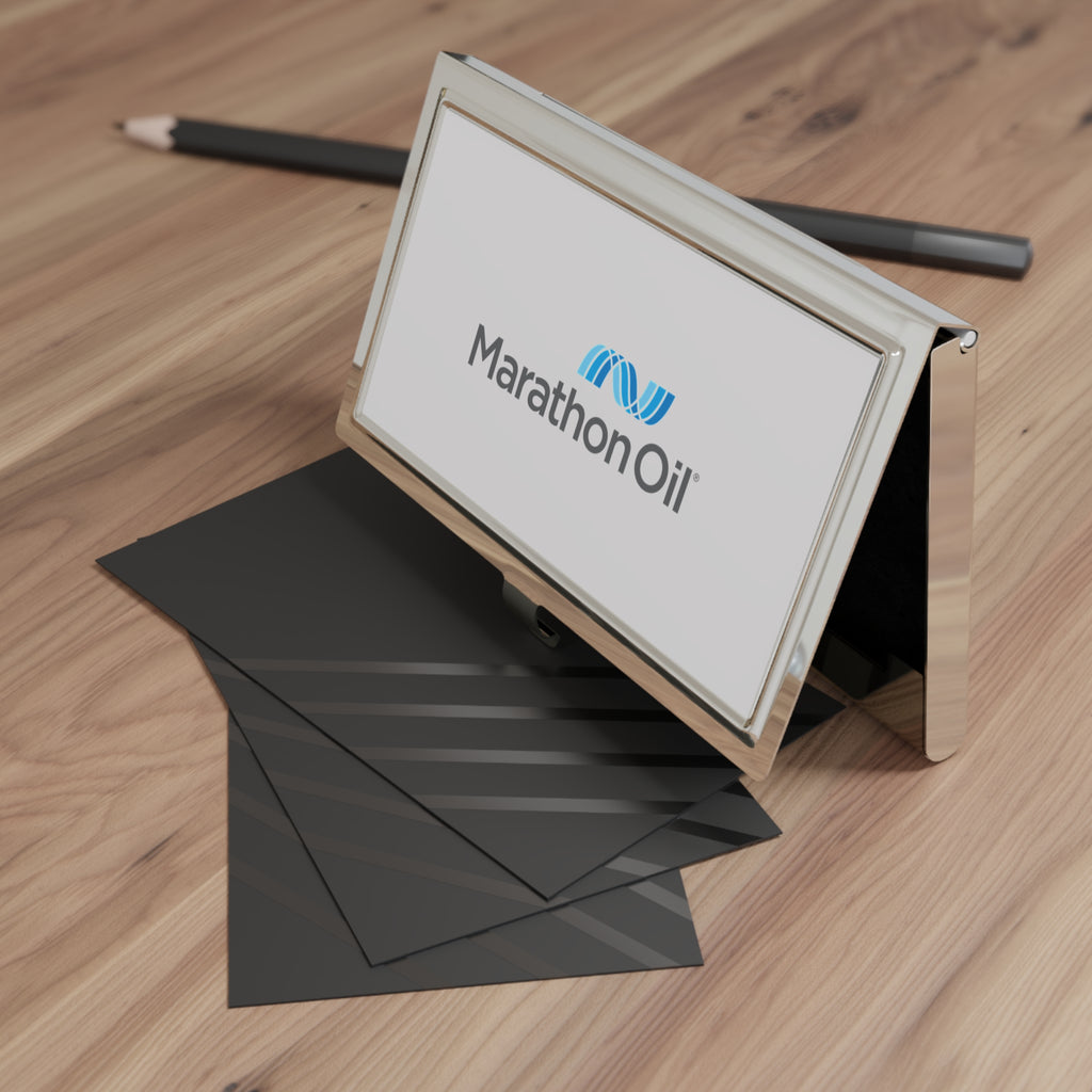 Marathon Oil Metal Business Card Holder