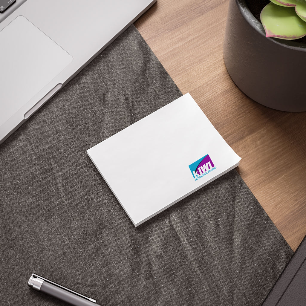 Kiwi International Air Lines Sticky Post-it Note Pad