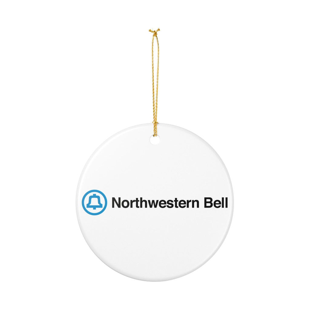 Northwestern Bell Ceramic Ornament