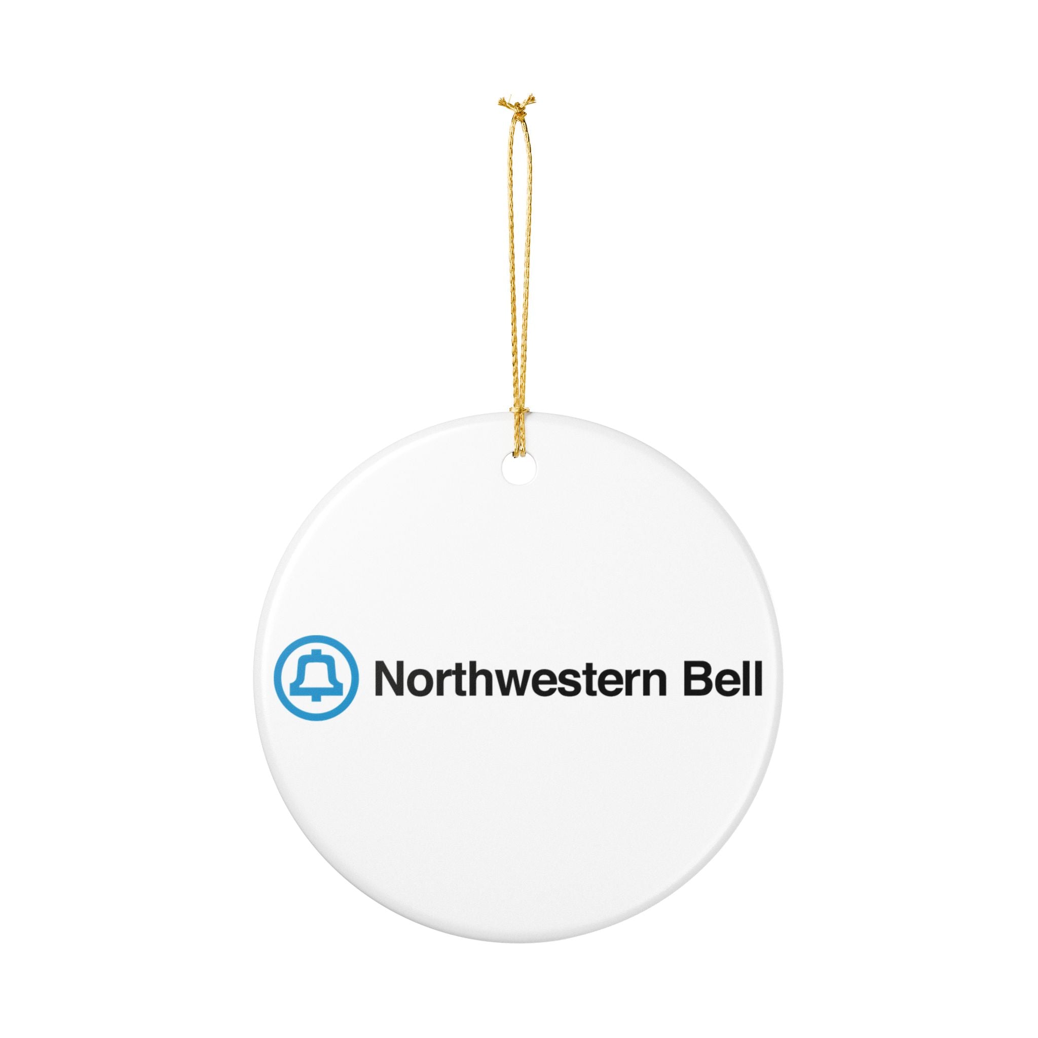 Northwestern Bell Ceramic Ornament