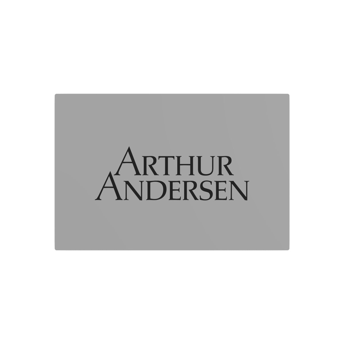 Arthur Andersen Metal Sign