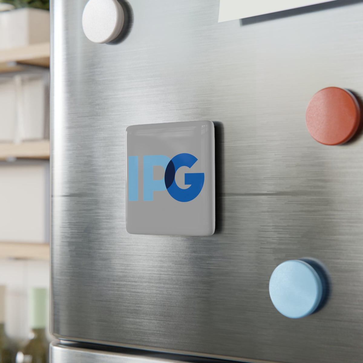 The Interpublic Group of Companies Square Porcelain Fridge Magnet
