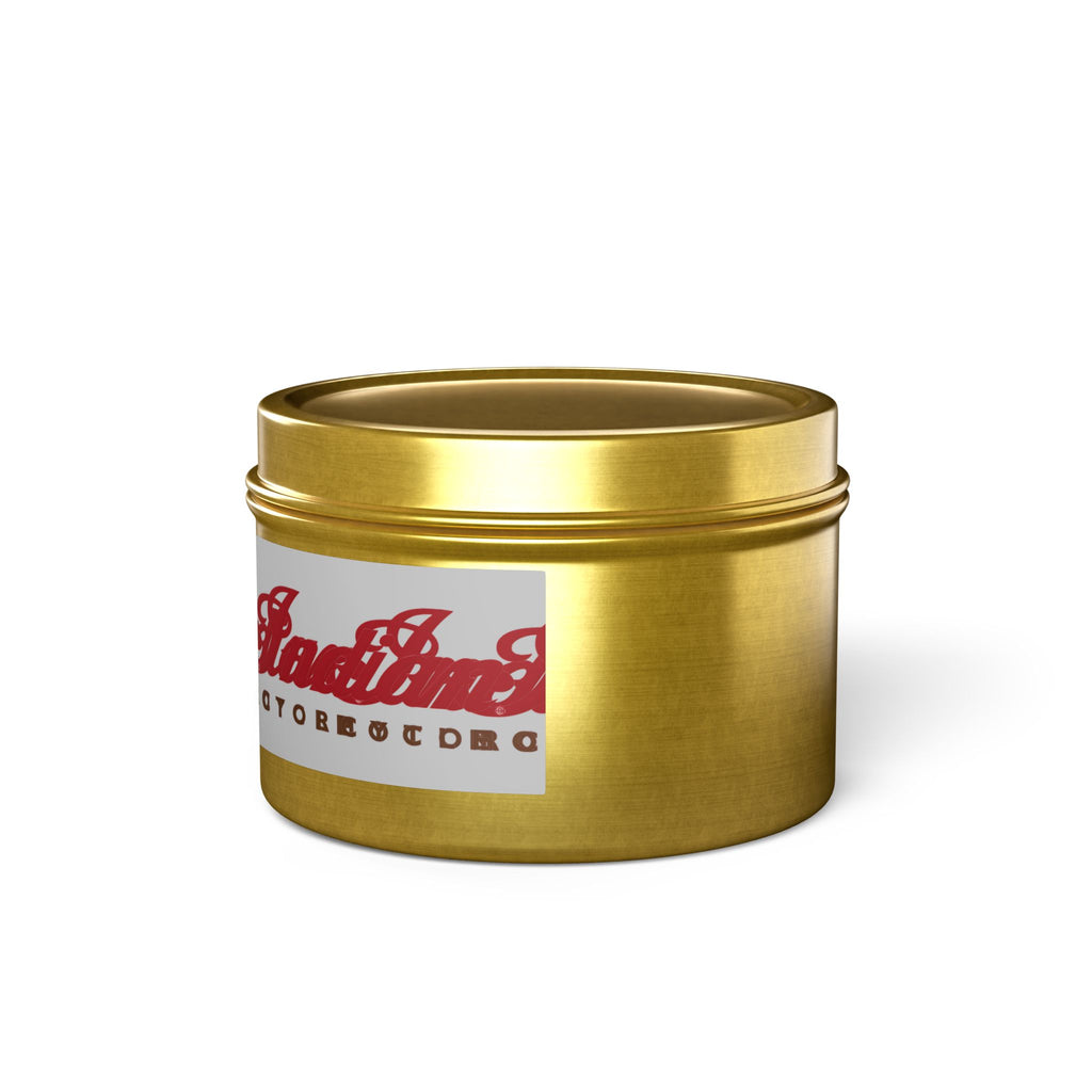 Indian Motorcycle Tin Candle