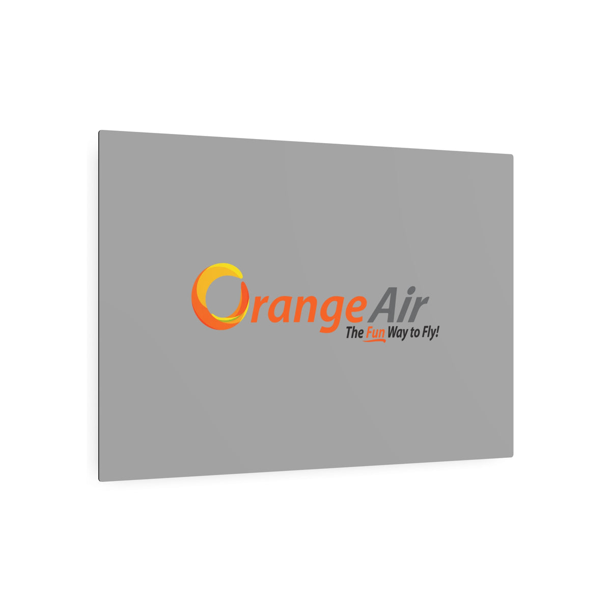 Orange Air Metal Sign