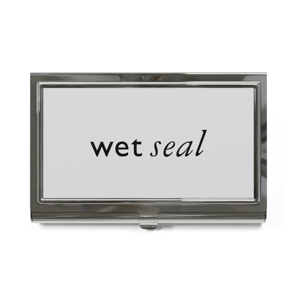 Wet Seal Metal Business Card Holder