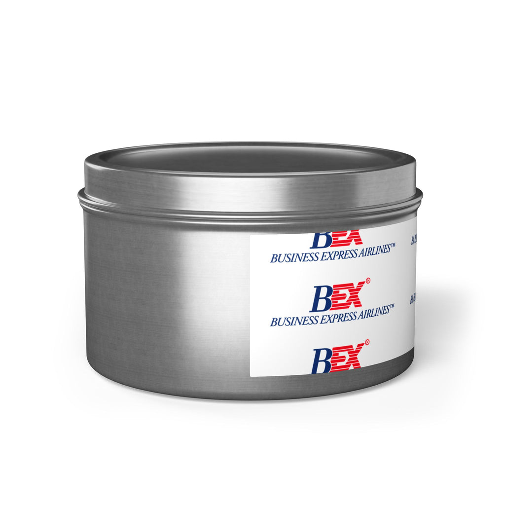 Business Express Airlines Tin Candle