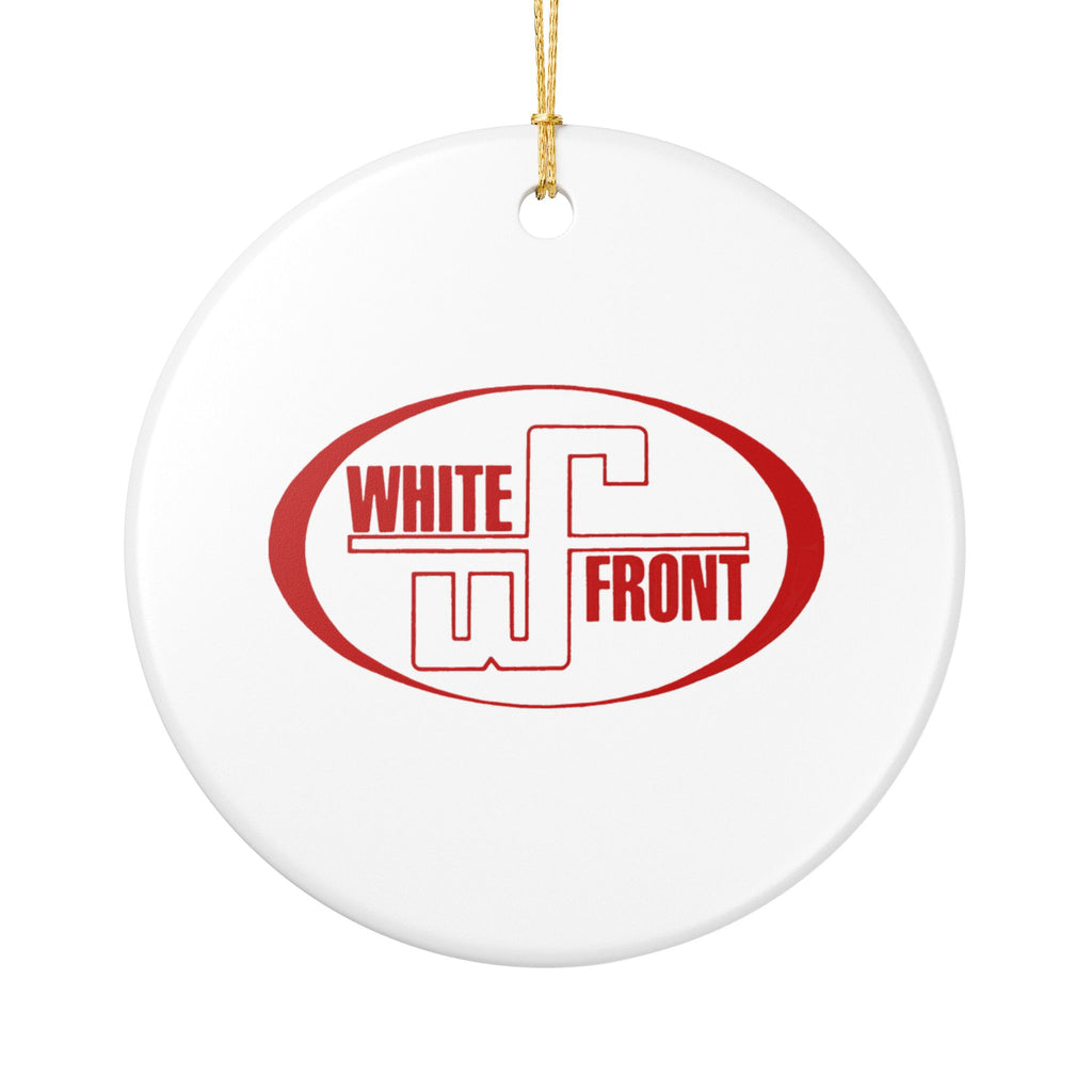 White Front Ceramic Ornament