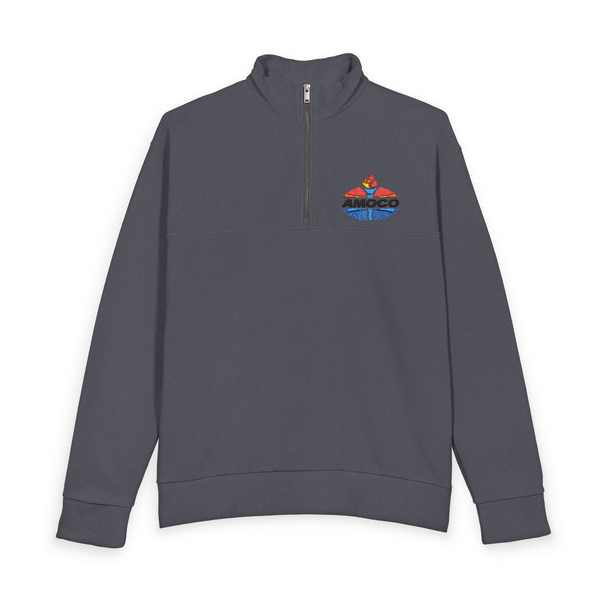 Amoco Heavy Knit Quarter-Zip Sweatshirt
