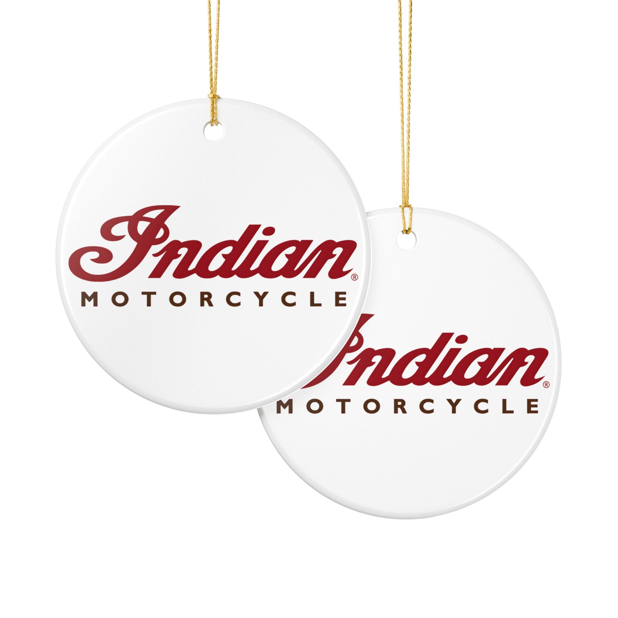 Indian Motorcycle Ceramic Ornament