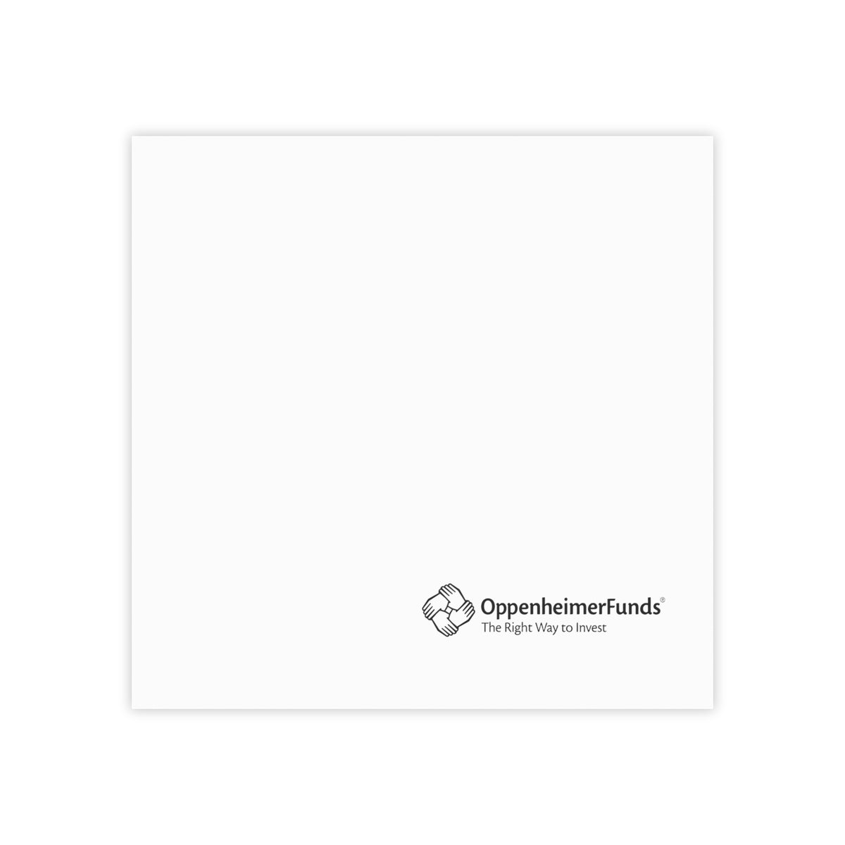 OppenheimerFunds Sticky Post-it Note Pad