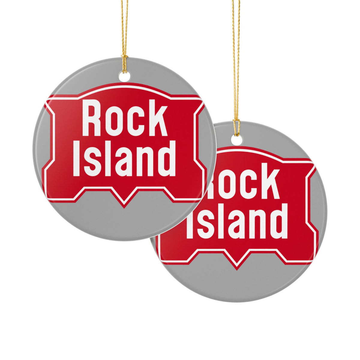 Chicago, Rock Island and Pacific Railroad Ceramic Ornament