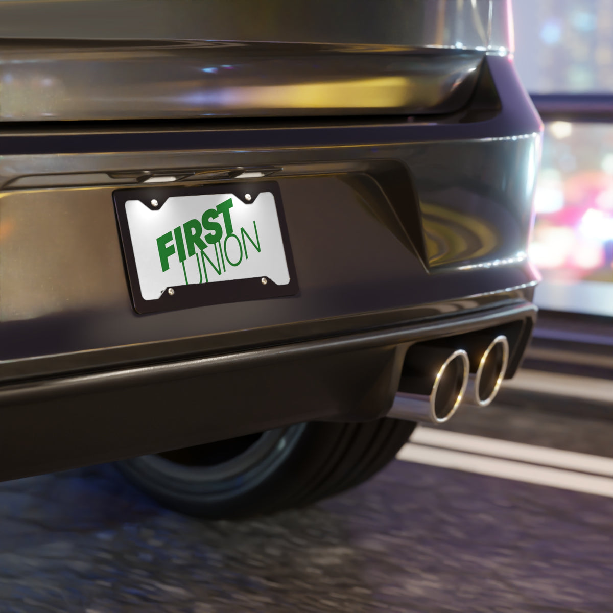 First Union Vanity License Plate