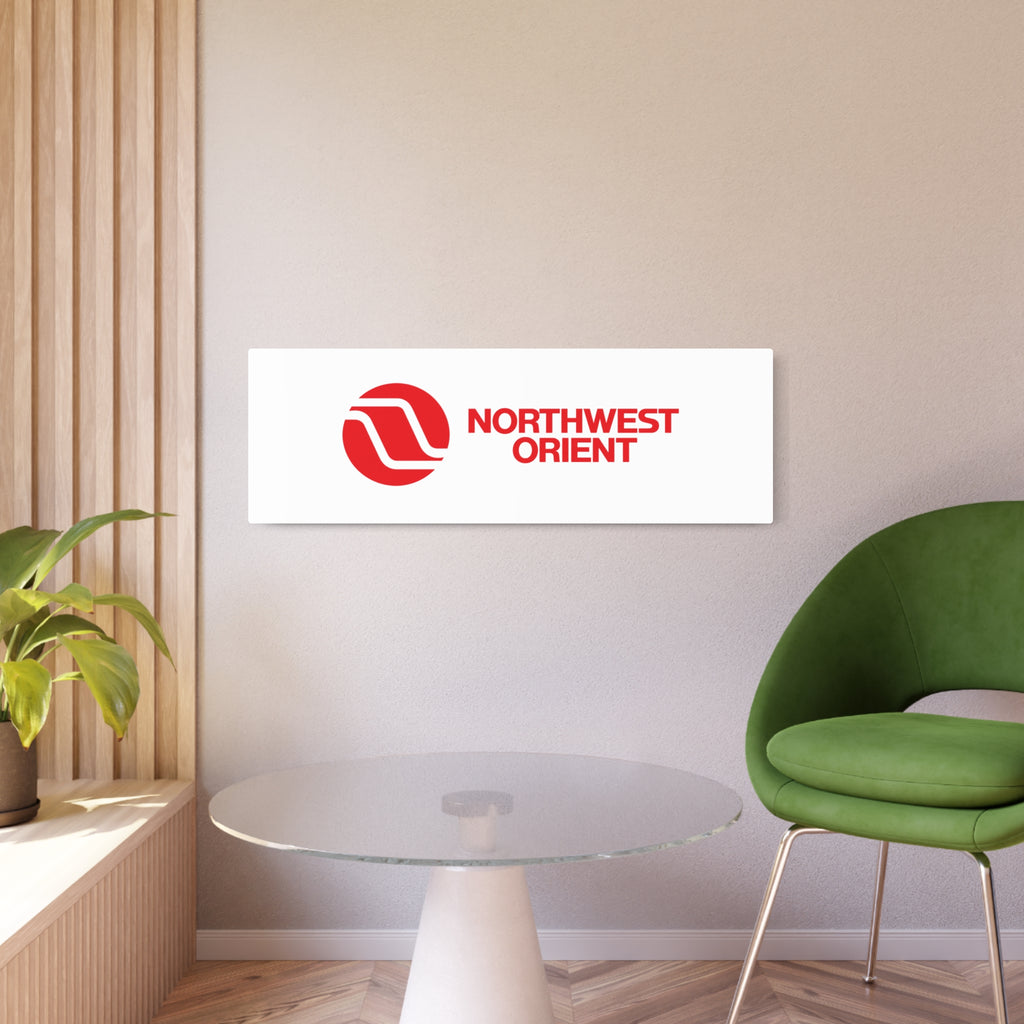 Northwest Orient Airlines Metal Sign
