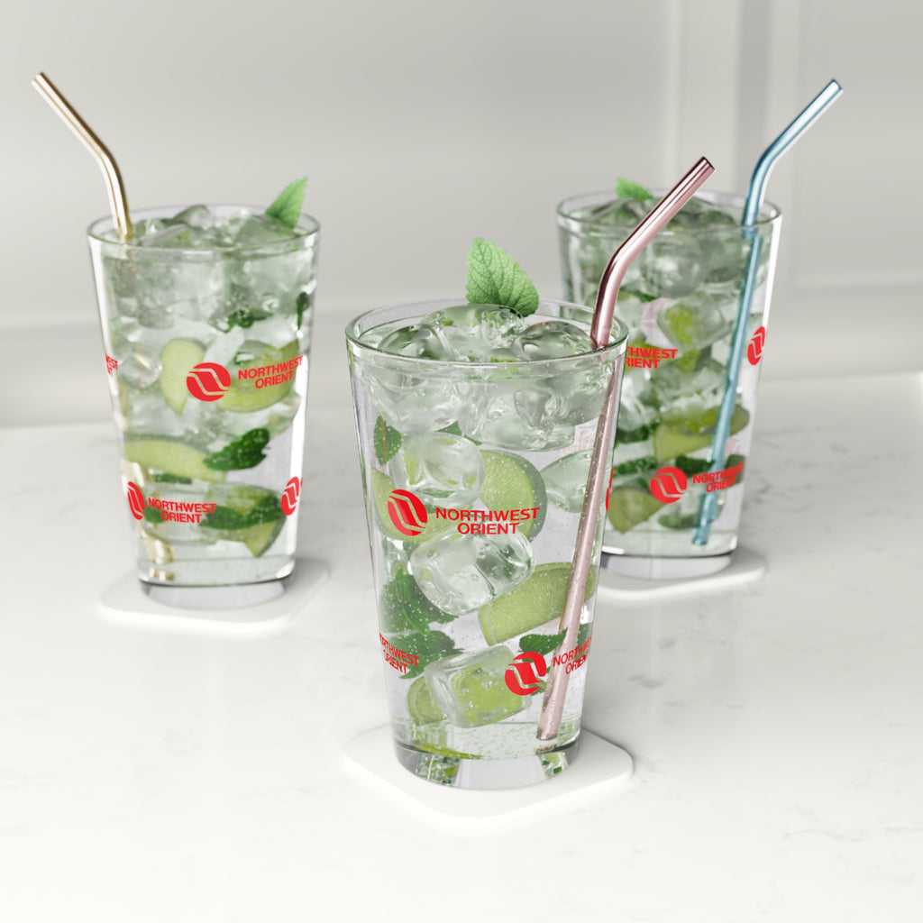 Northwest Orient Airlines 16oz Pint Glass