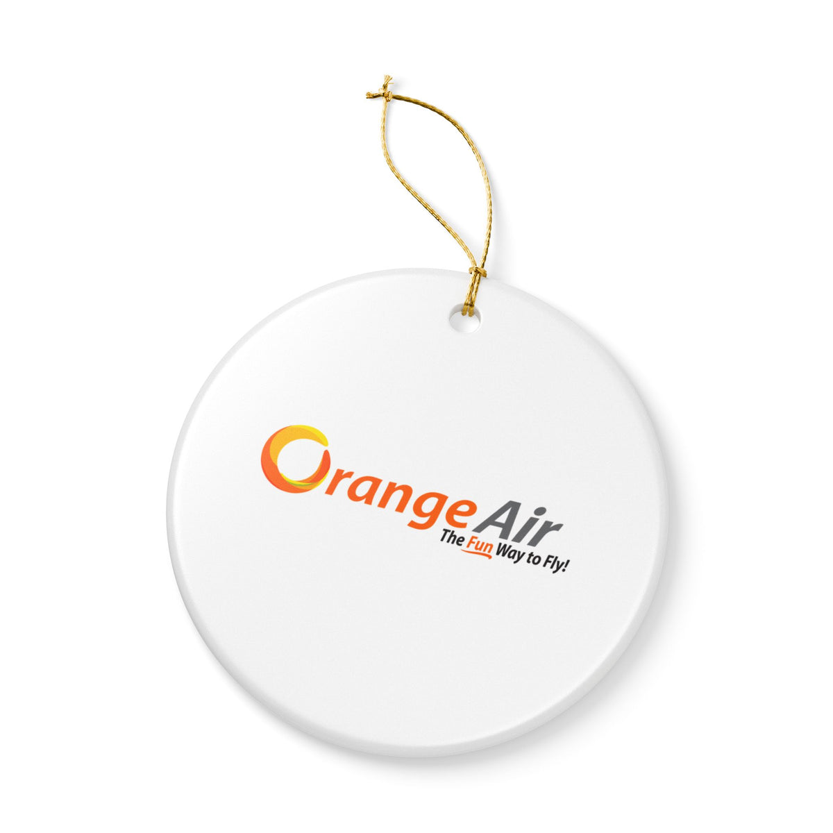 Orange Air Ceramic Ornament