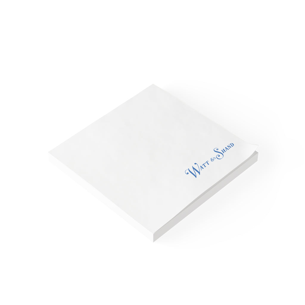 Watt & Shand Sticky Post-it Note Pad