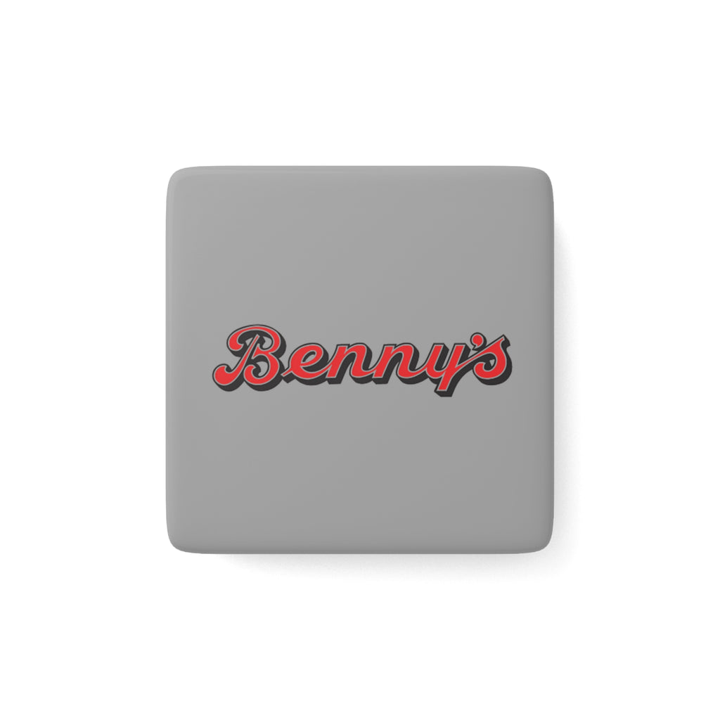 Benny's Square Porcelain Fridge Magnet