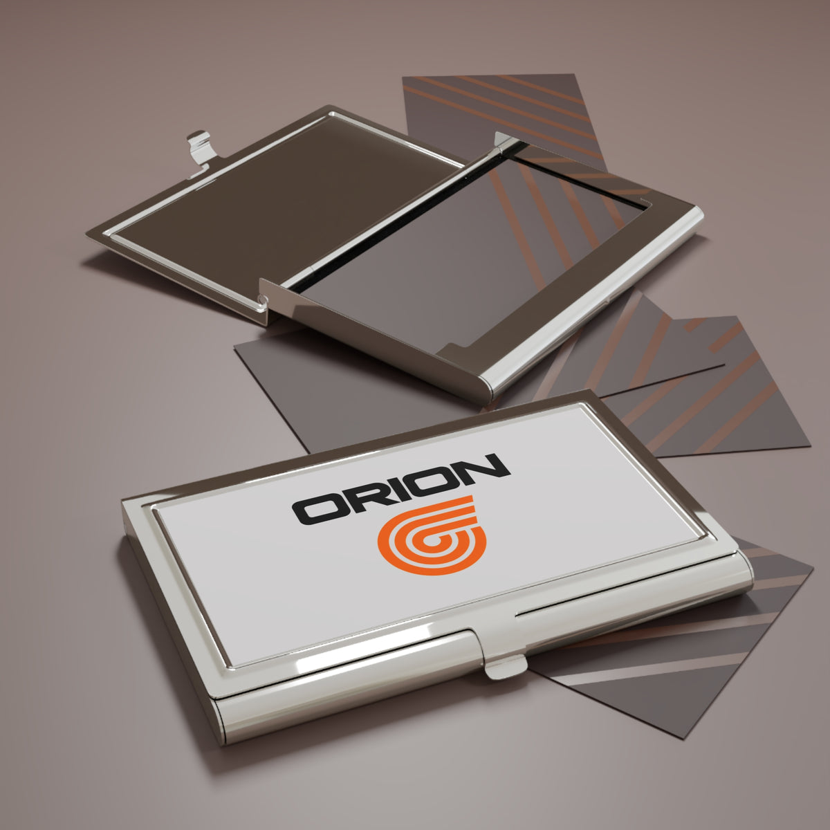 Orion Airways Metal Business Card Holder