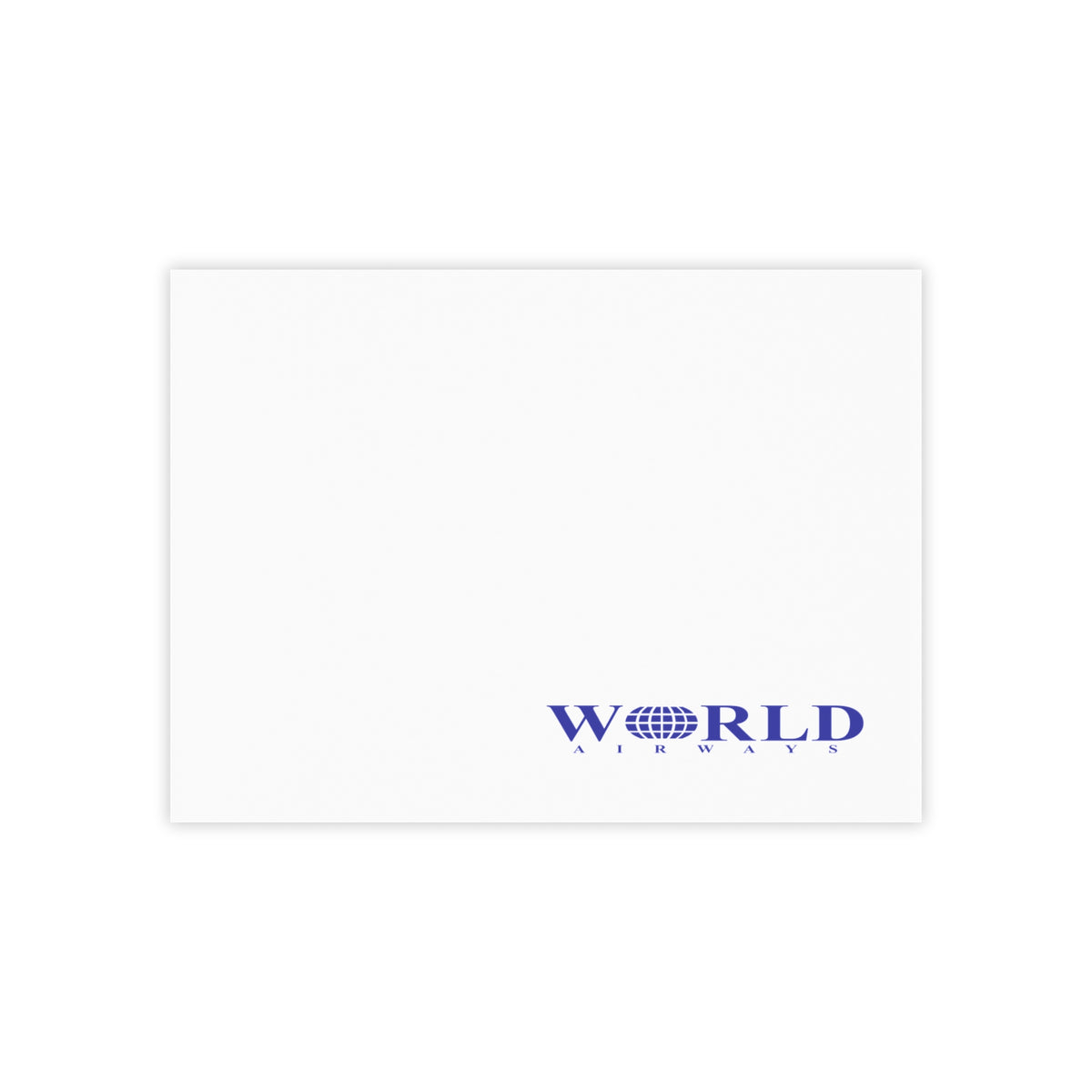 World Airways Sticky Post-it Note Pad