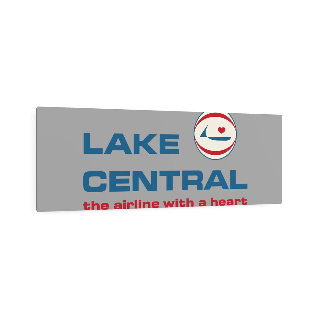 Lake Central Airlines Metal Sign