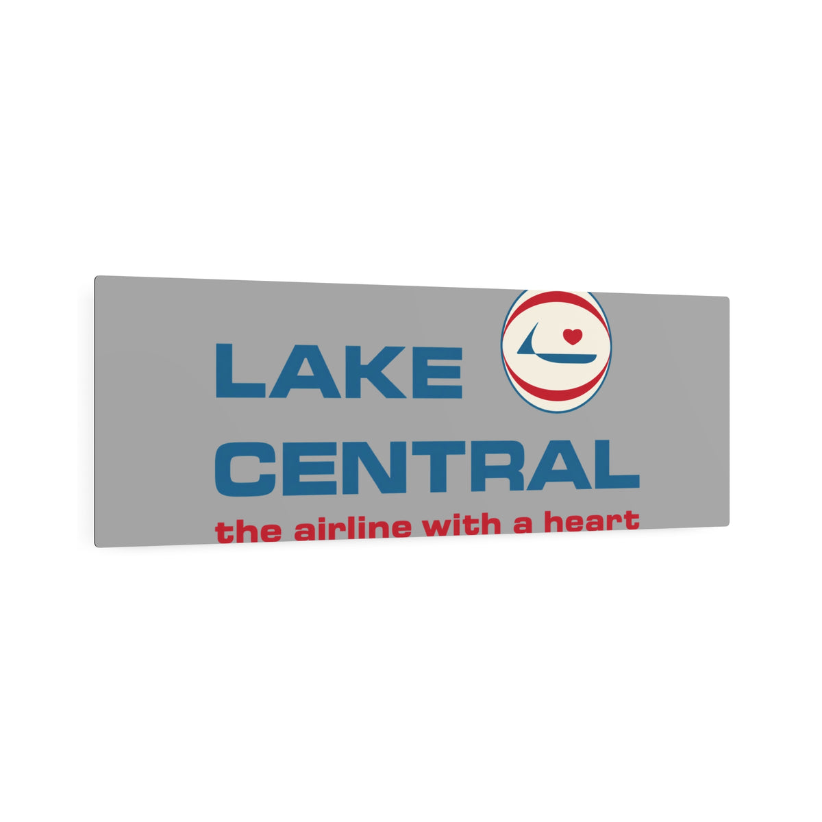 Lake Central Airlines Metal Sign