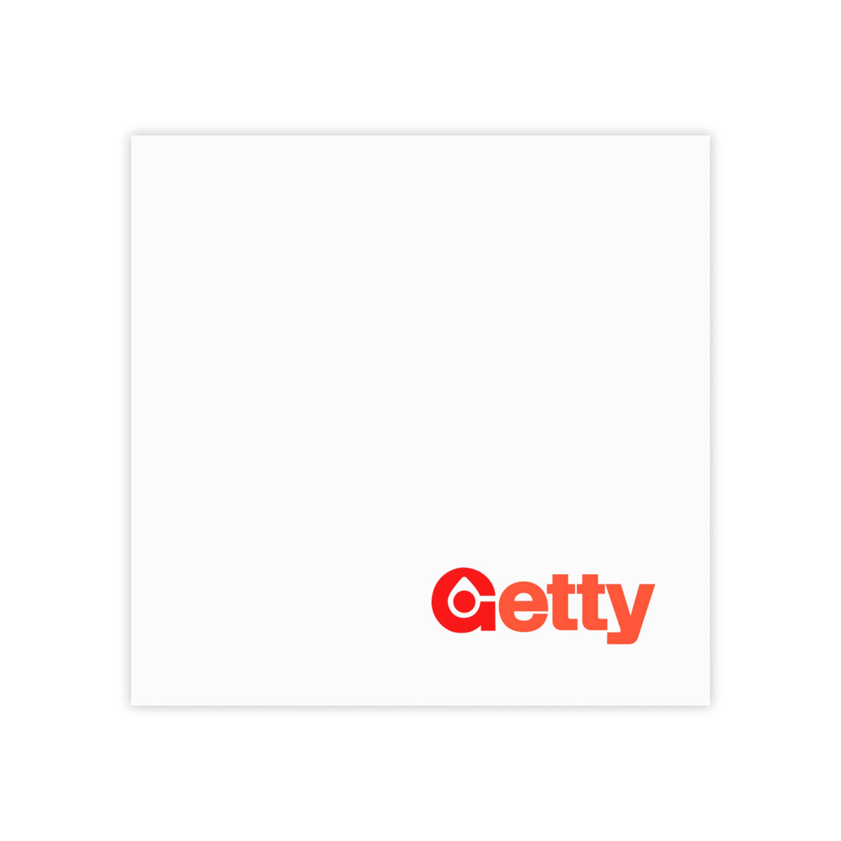 Getty Oil Sticky Post-it Note Pad