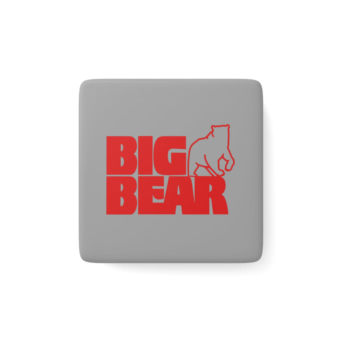 Big Bear Stores Square Porcelain Fridge Magnet