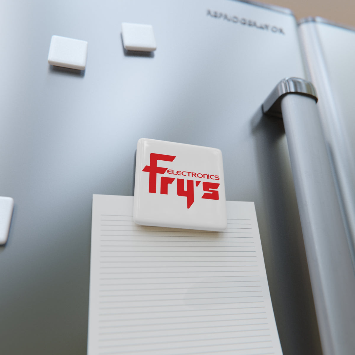 Fry's Electronics, Inc. Square Porcelain Fridge Magnet