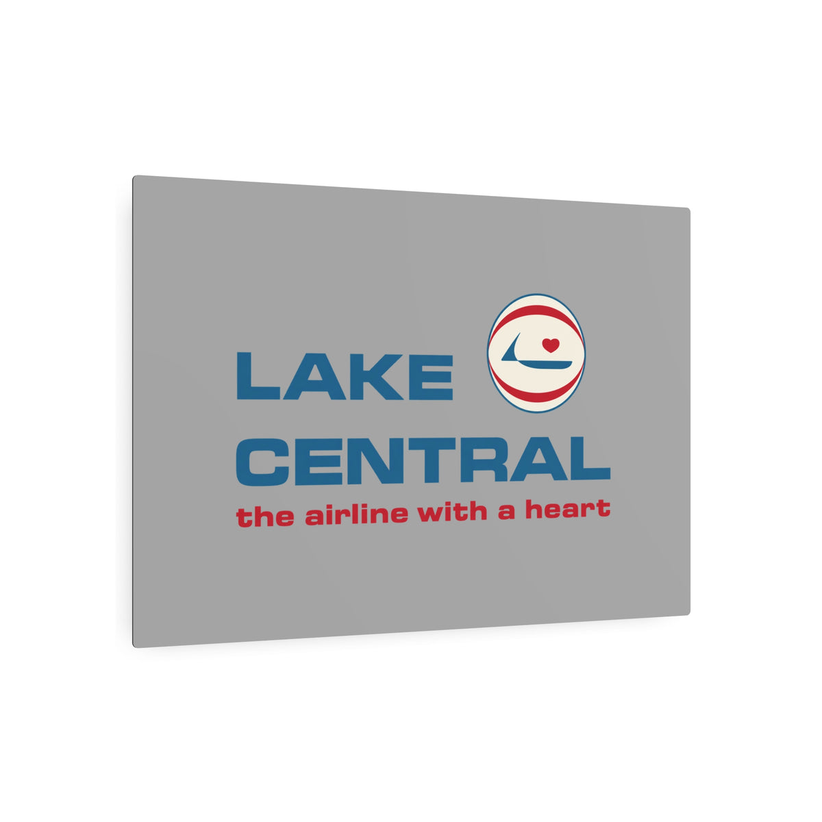 Lake Central Airlines Metal Sign