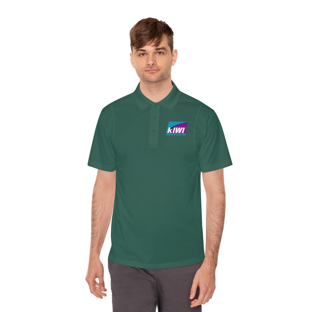 Kiwi International Air Lines Men's Sport Polo Shirt
