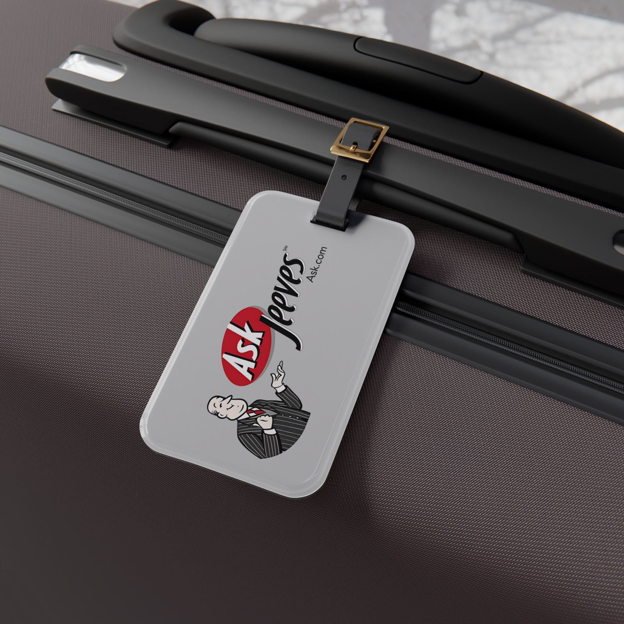 Ask Jeeves Luggage Tag