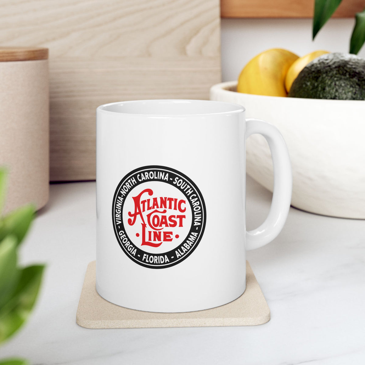 Atlantic Coast Line Railroad Ceramic Coffee Mug